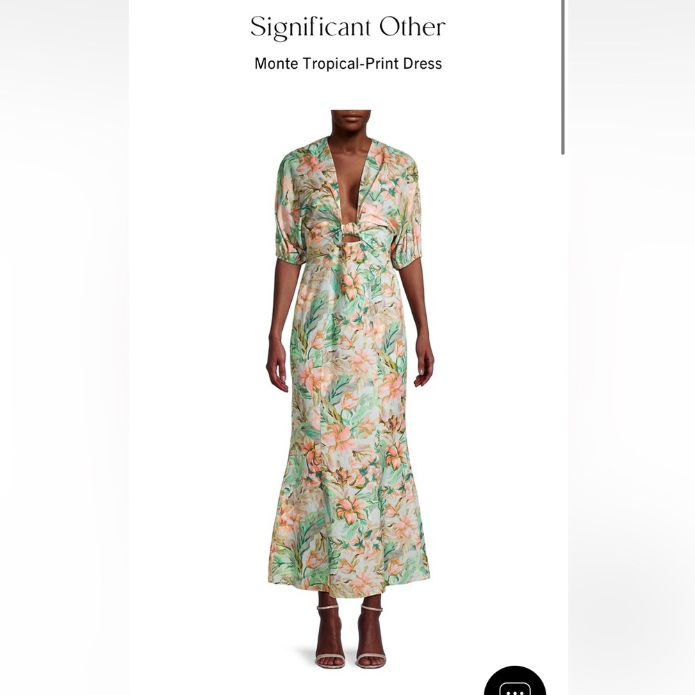 Significant Other Monte Tropical-Print Dress size 2